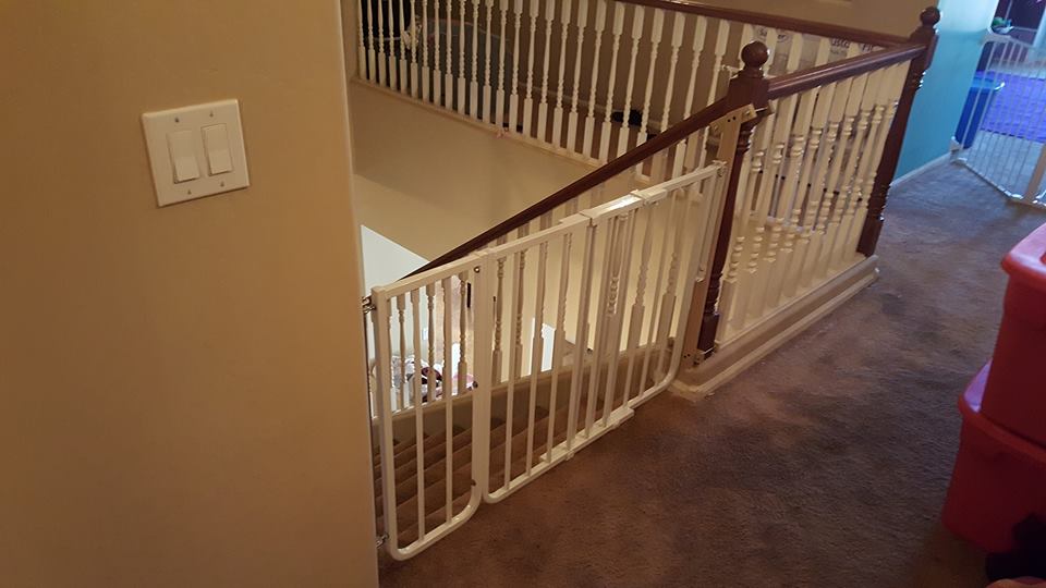 Baby gate installed in Phoenix, Arizona by Baby Safe Homes