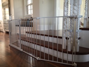 Large Custom Baby Gate for Bottom of Stairs in Coto de Caza